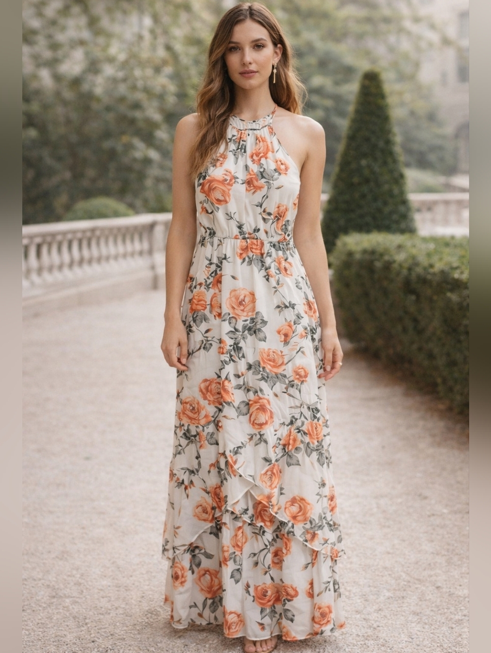 G by Guess Floral Maxi Dress – Size XS **Worn Only Once**